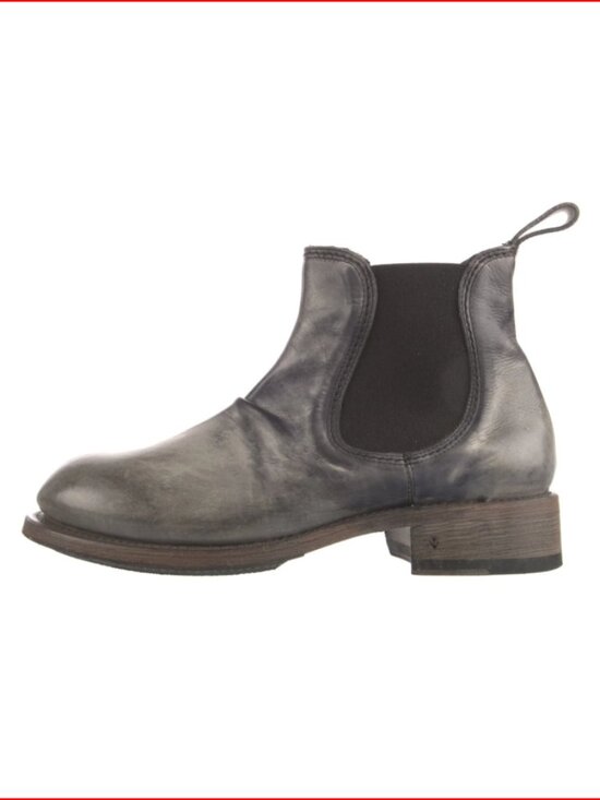 John Varvatos Distressed Black and Gray Leather Chukka Boots main image 9